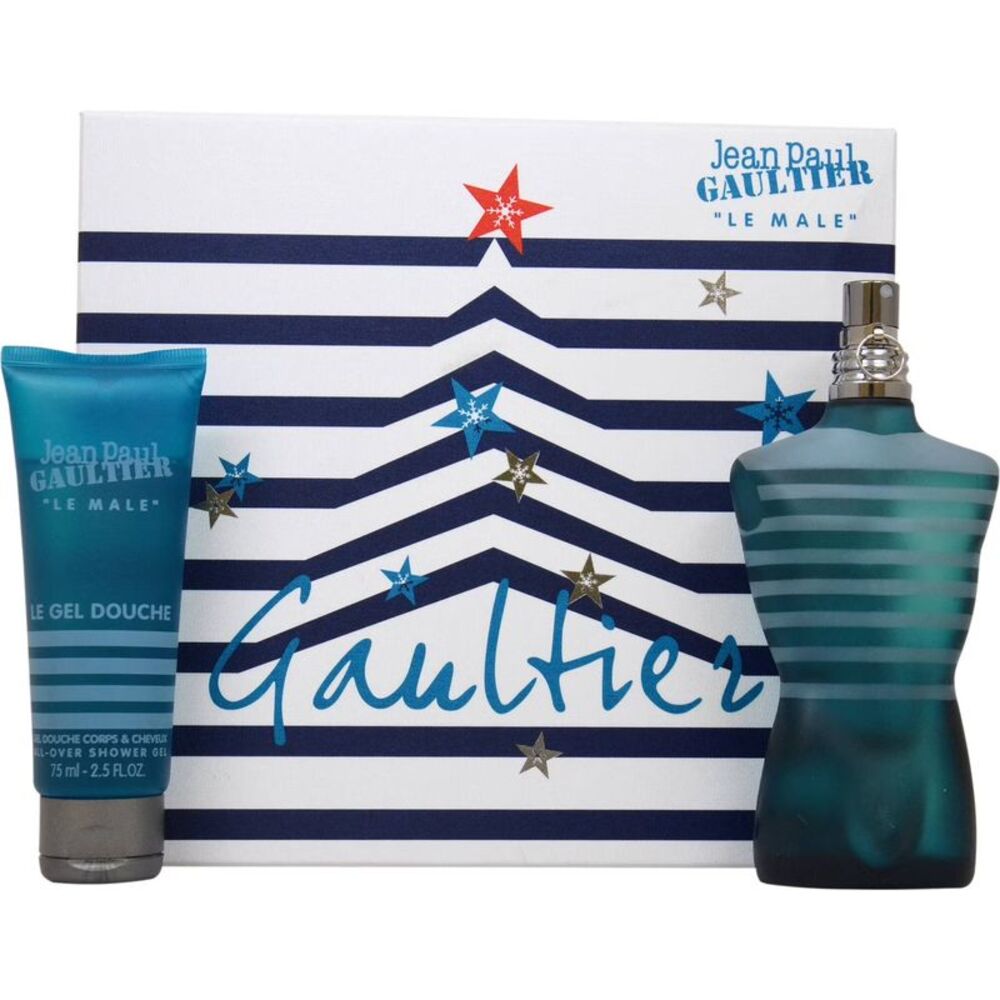 Jean Paul Gaultier Le Male Gift Set for Men (4.2 EDT SPR+2.5 ASG) - New
